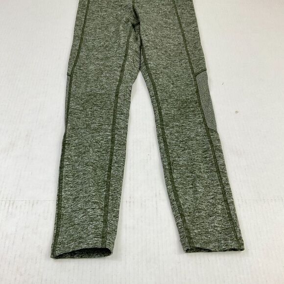 Victorias Secret Pink Cozy High Rise Leggings Green Pull On Side Pockets Size XS - Picture 2 of 12
